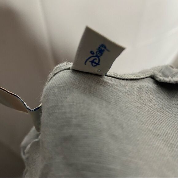 Junk Food Disney Target Mickey Mouse Gray Linen Blend Shorts Romper - Picture 7 of 9